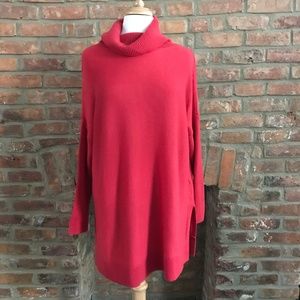 Boden red sweater dress